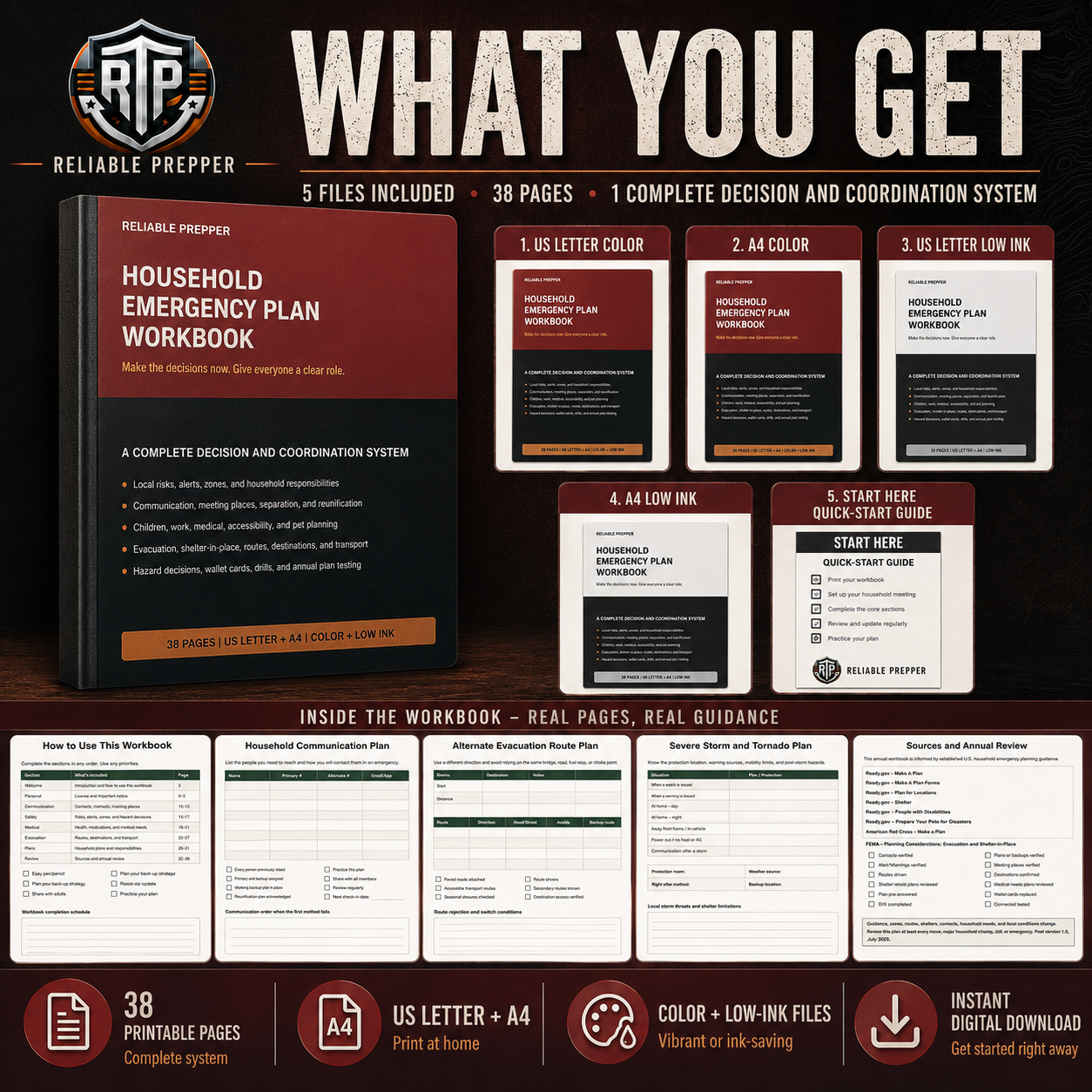 Household Emergency Plan Workbook