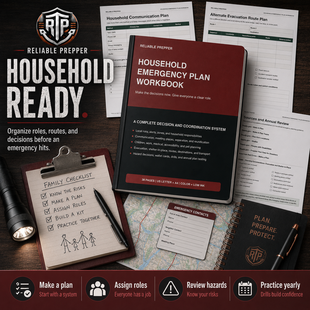 Household Emergency Plan Workbook