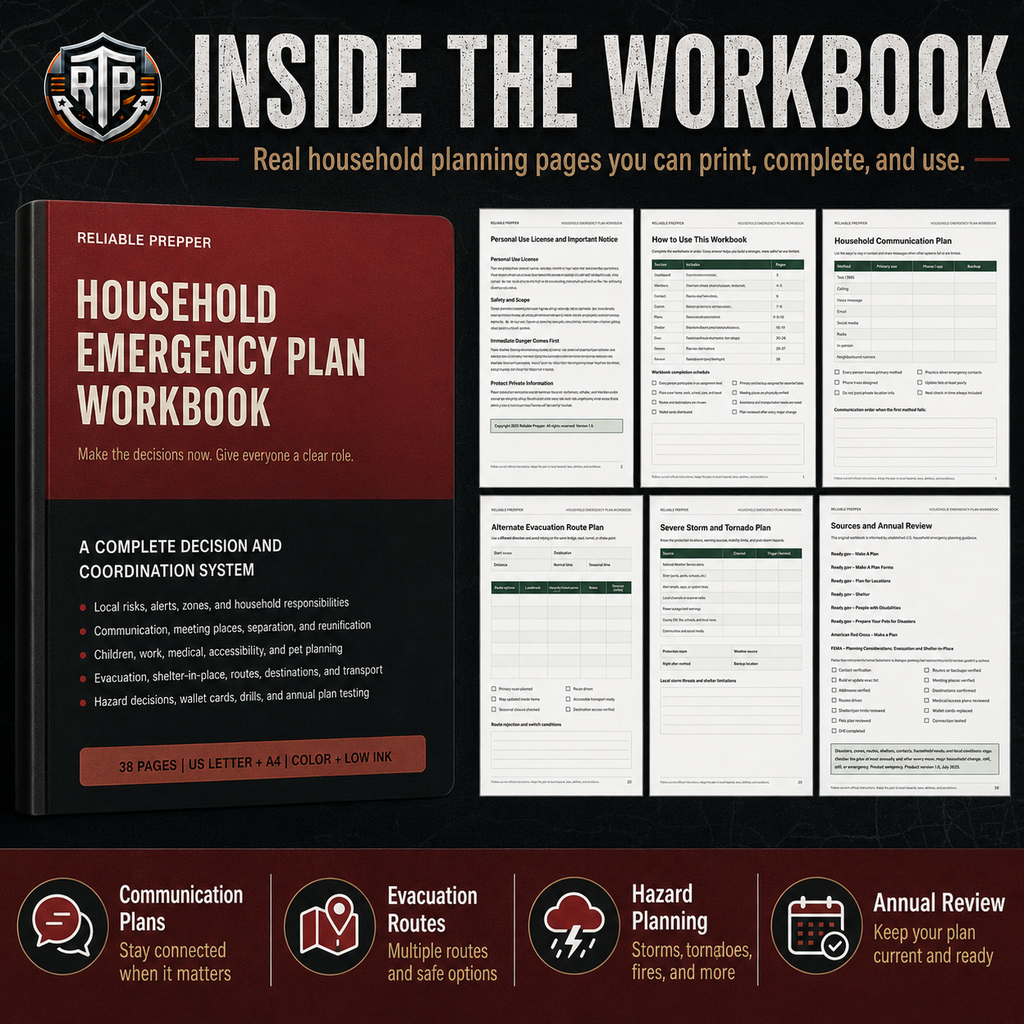 Household Emergency Plan Workbook