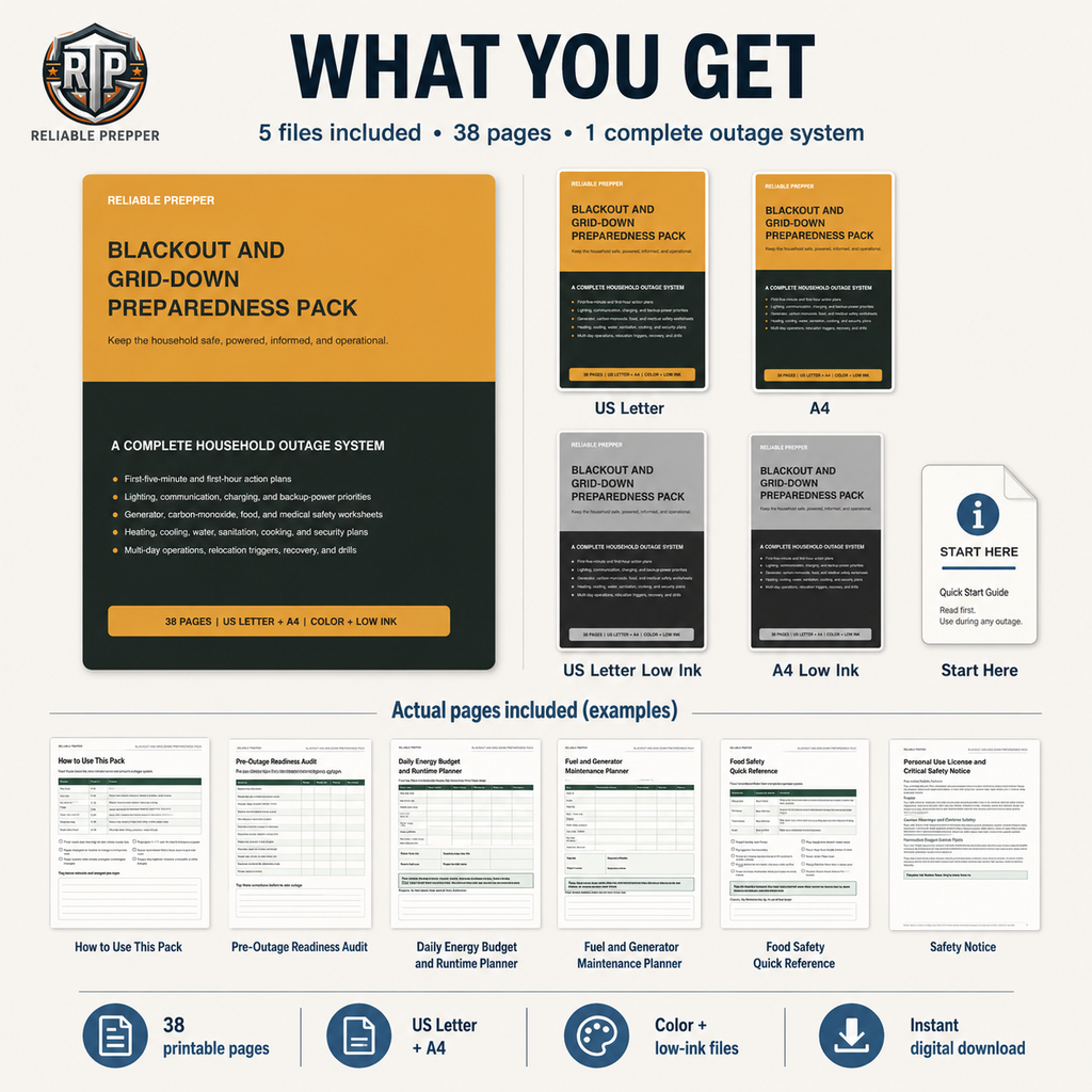 Blackout and Grid-Down Preparedness Pack