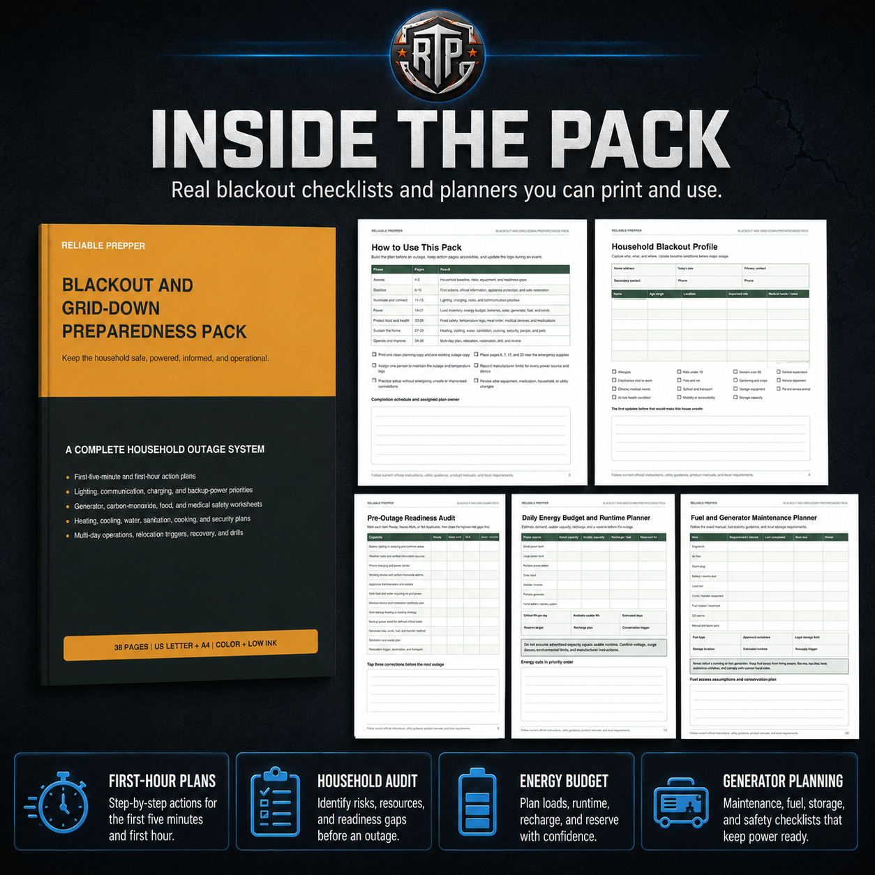 Blackout and Grid-Down Preparedness Pack