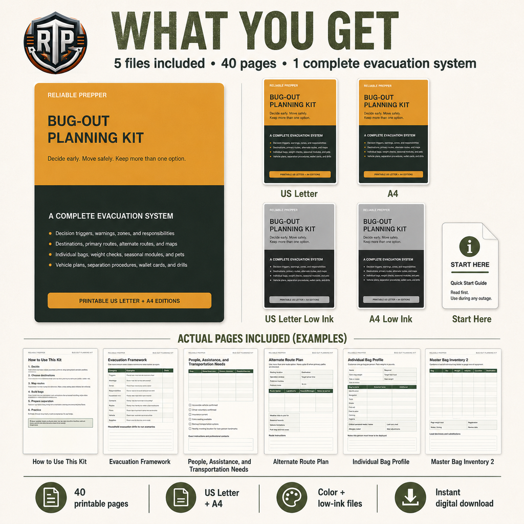 Bug-Out Planning Kit