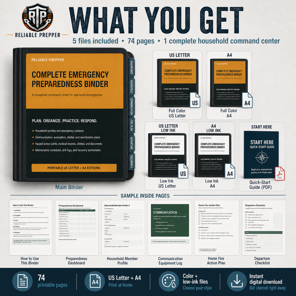 Complete Emergency Preparedness Binder