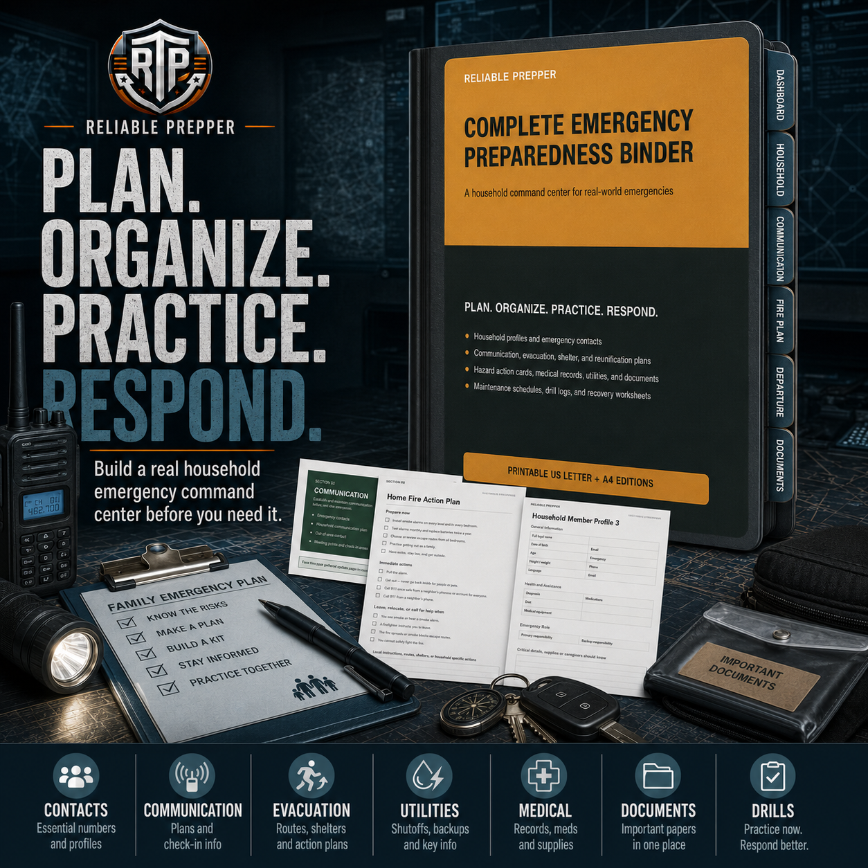 Complete Emergency Preparedness Binder
