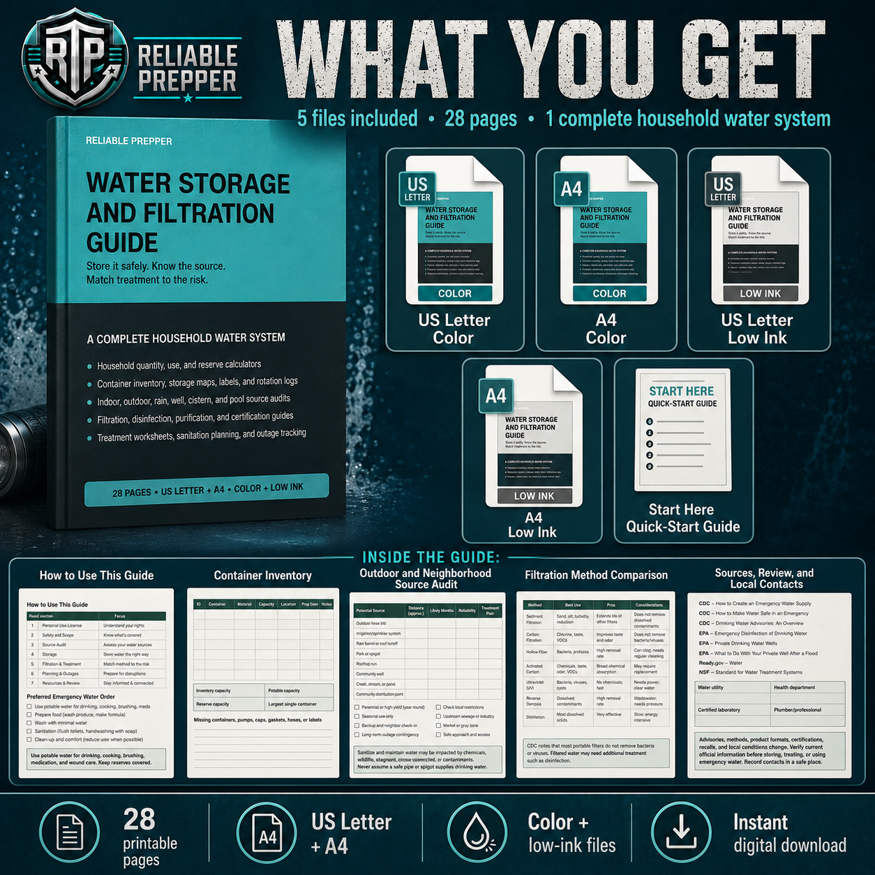 Water Storage and Filtration Guide